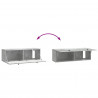 Szafka RTV montowana na ścianie Betonowy szary 98 x 31 x 30 cm