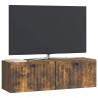 Szafka RTV montowana na ścianie Dąb wędzony 98 x 31 x 30 cm