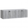 Szafka RTV montowana na ścianie Szary Sonoma 98 x 31 x 30 cm