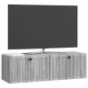 Szafka RTV montowana na ścianie Szary Sonoma 98 x 31 x 30 cm