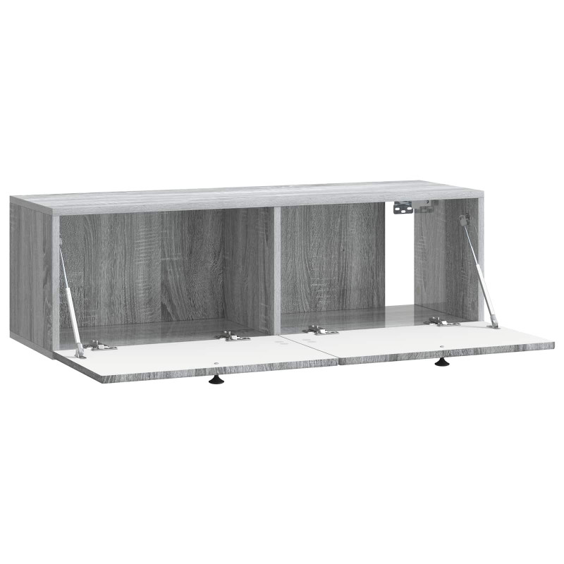 Szafka RTV montowana na ścianie Szary Sonoma 98 x 31 x 30 cm