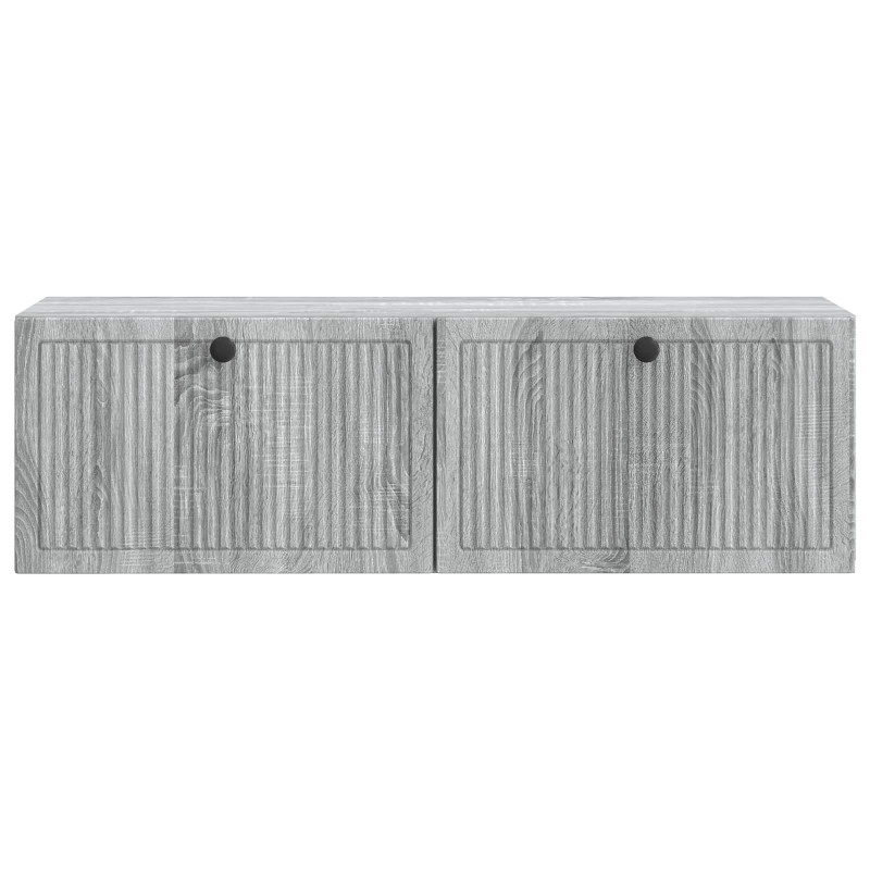 Szafka RTV montowana na ścianie Szary Sonoma 98 x 31 x 30 cm
