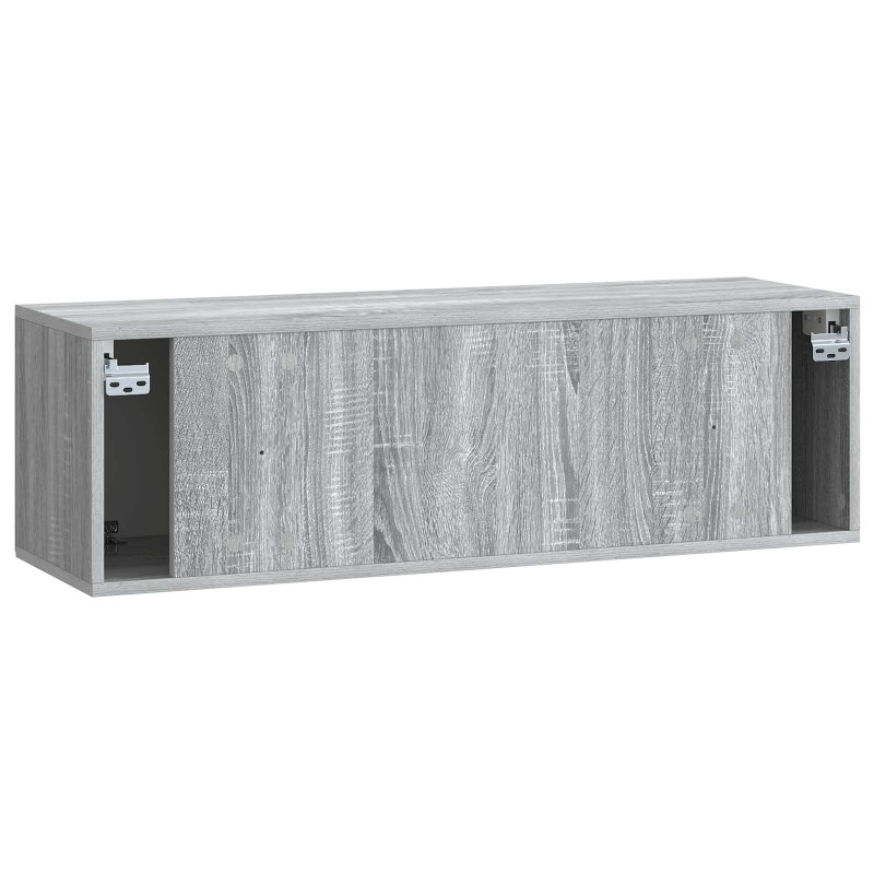 Szafka RTV montowana na ścianie Szary Sonoma 98 x 31 x 30 cm