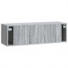 Szafka RTV montowana na ścianie Szary Sonoma 98 x 31 x 30 cm