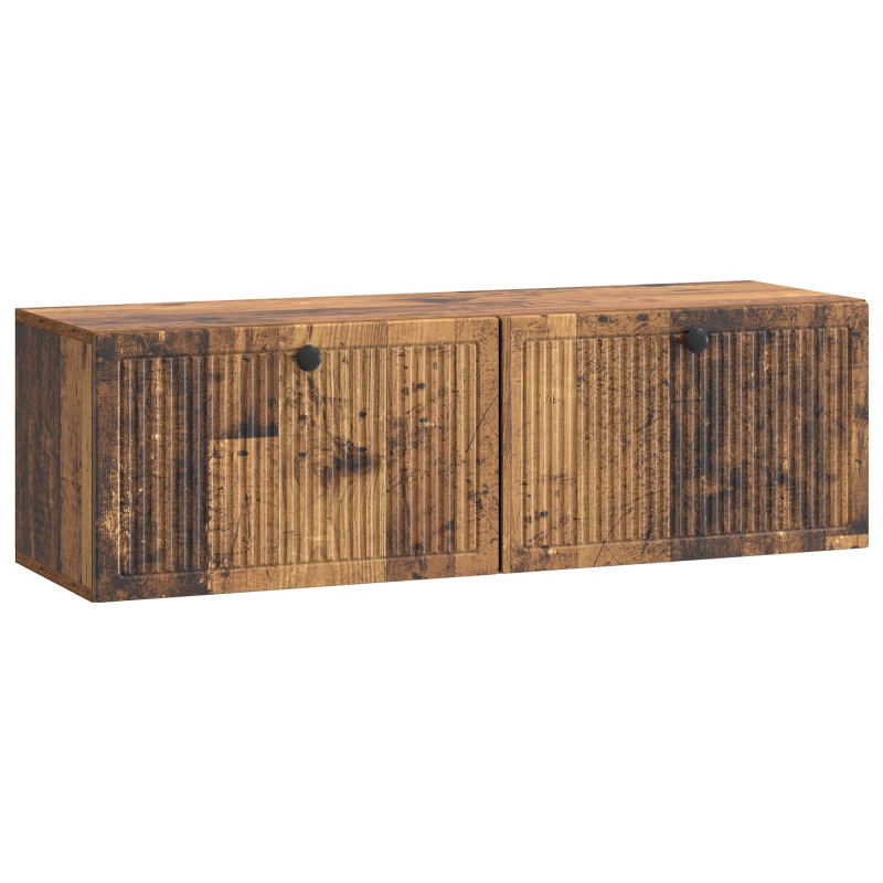 Szafka RTV montowana na ścianie Stare drewno 98 x 31 x 30 cm