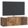 Szafka RTV montowana na ścianie Stare drewno 98 x 31 x 30 cm