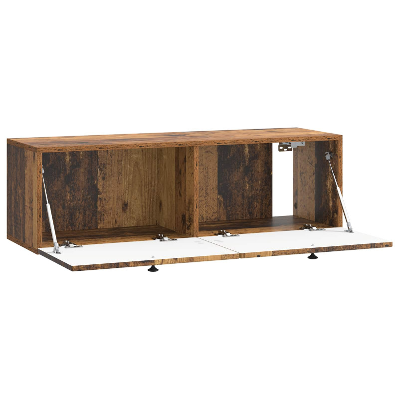 Szafka RTV montowana na ścianie Stare drewno 98 x 31 x 30 cm