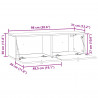 Szafka RTV montowana na ścianie Stare drewno 98 x 31 x 30 cm