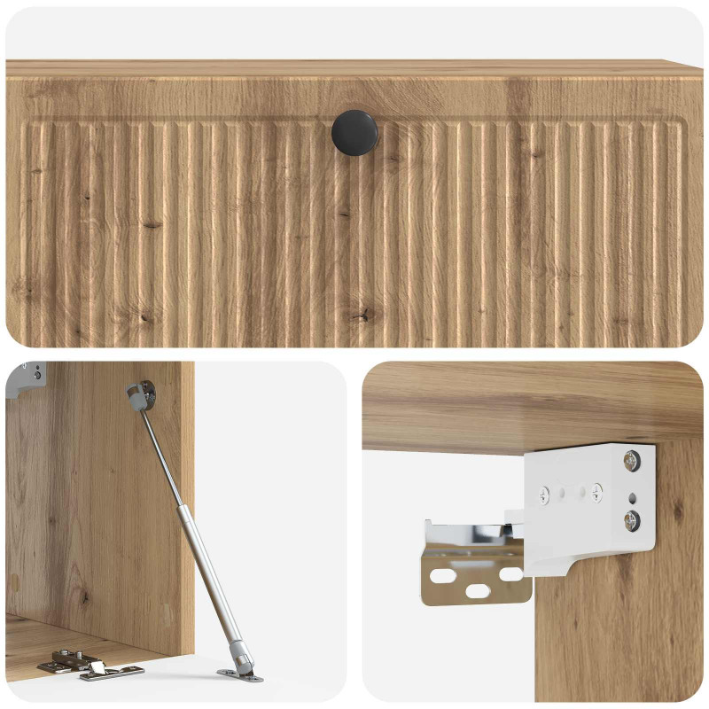 Szafka RTV montowana na ścianie Dąb artisan 98 x 31 x 30 cm