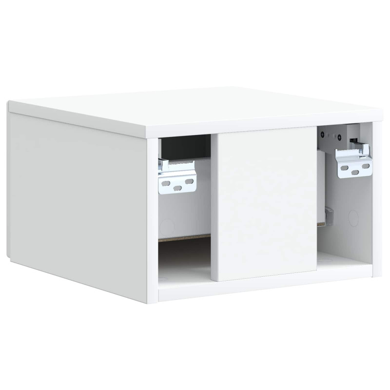 Wisząca Szafka Nocna z szufladą 2 pcs Biały 33 x 34,5 x 20 cm
