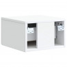 Wisząca Szafka Nocna z szufladą 2 pcs Biały 33 x 34,5 x 20 cm