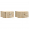 Wisząca Szafka Nocna 2 pcs dąb Sonoma 33 x 34,5 x 20 cm