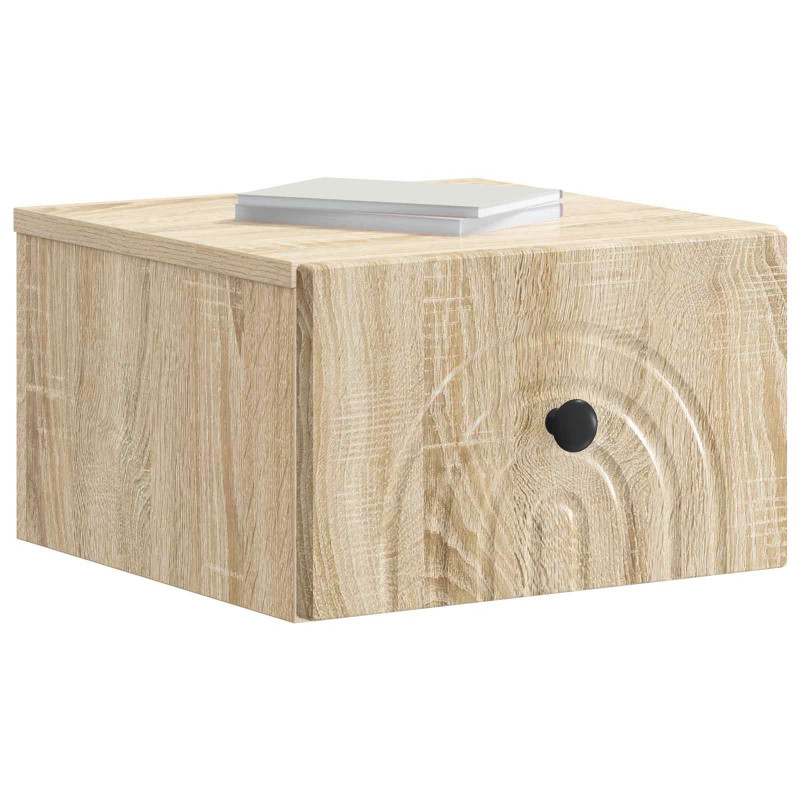 Wisząca Szafka Nocna 2 pcs dąb Sonoma 33 x 34,5 x 20 cm