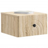 Wisząca Szafka Nocna 2 pcs dąb Sonoma 33 x 34,5 x 20 cm