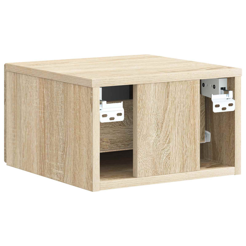 Wisząca Szafka Nocna 2 pcs dąb Sonoma 33 x 34,5 x 20 cm