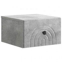Wisząca Szafka Nocna Betonowy szary 33 x 34,5 x 20 cm