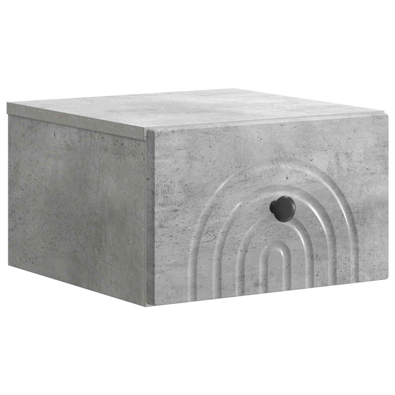 Wisząca Szafka Nocna Betonowy szary 33 x 34,5 x 20 cm