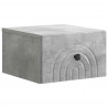 Wisząca Szafka Nocna Betonowy szary 33 x 34,5 x 20 cm