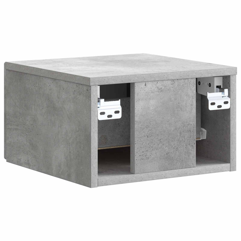 Wisząca Szafka Nocna 2 pcs Betonowy szary 33 x 34,5 x 20 cm