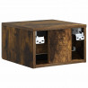 Wisząca Szafka Nocna 2 pcs Dąb wędzony 33 x 34,5 x 20 cm