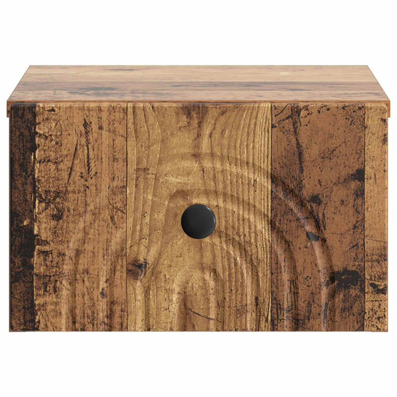 Wisząca Szafka Nocna z szufladą Stare drewno 33 x 34,5 x 20 cm