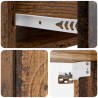 Wisząca Szafka Nocna 2 pcs Stare drewno 33 x 34,5 x 20 cm