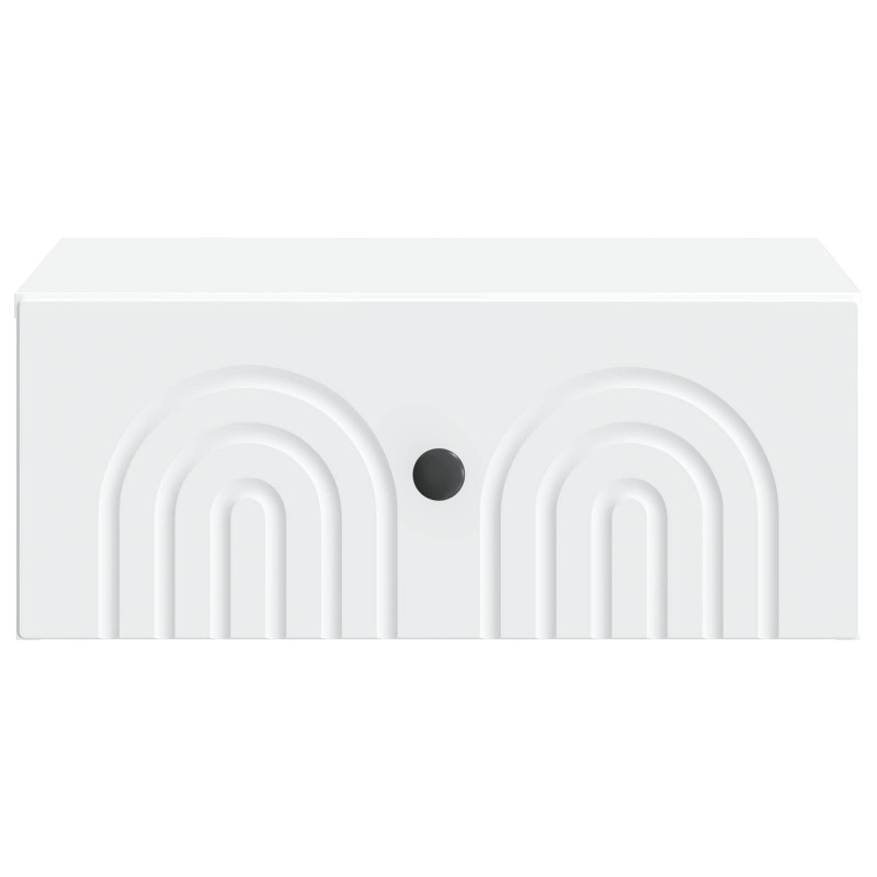 Wisząca Szafka Nocna z szufladą 2 pcs Biały 49 x 34,5 x 20 cm