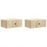 Wisząca Szafka Nocna 2 pcs dąb Sonoma 49 x 34,5 x 20 cm