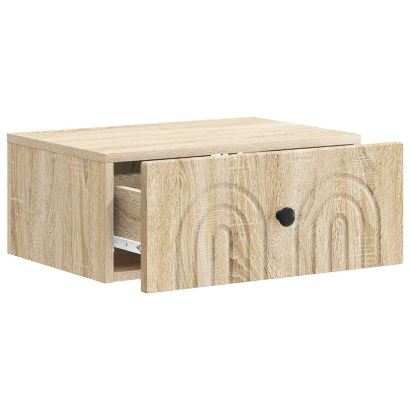 Wisząca Szafka Nocna 2 pcs dąb Sonoma 49 x 34,5 x 20 cm