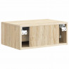 Wisząca Szafka Nocna 2 pcs dąb Sonoma 49 x 34,5 x 20 cm