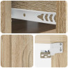 Wisząca Szafka Nocna 2 pcs dąb Sonoma 49 x 34,5 x 20 cm