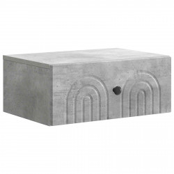 Wisząca Szafka Nocna Betonowy szary 49 x 34,5 x 20 cm