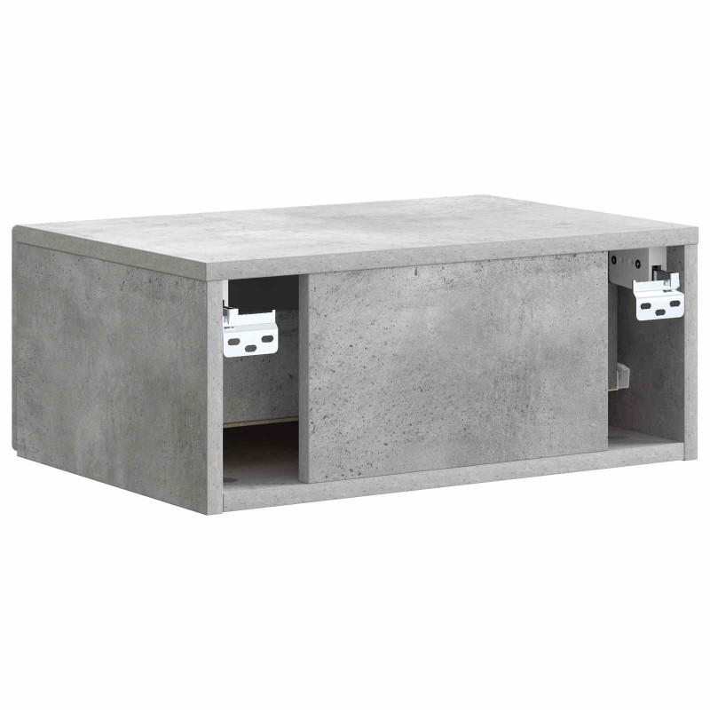 Wisząca Szafka Nocna Betonowy szary 49 x 34,5 x 20 cm
