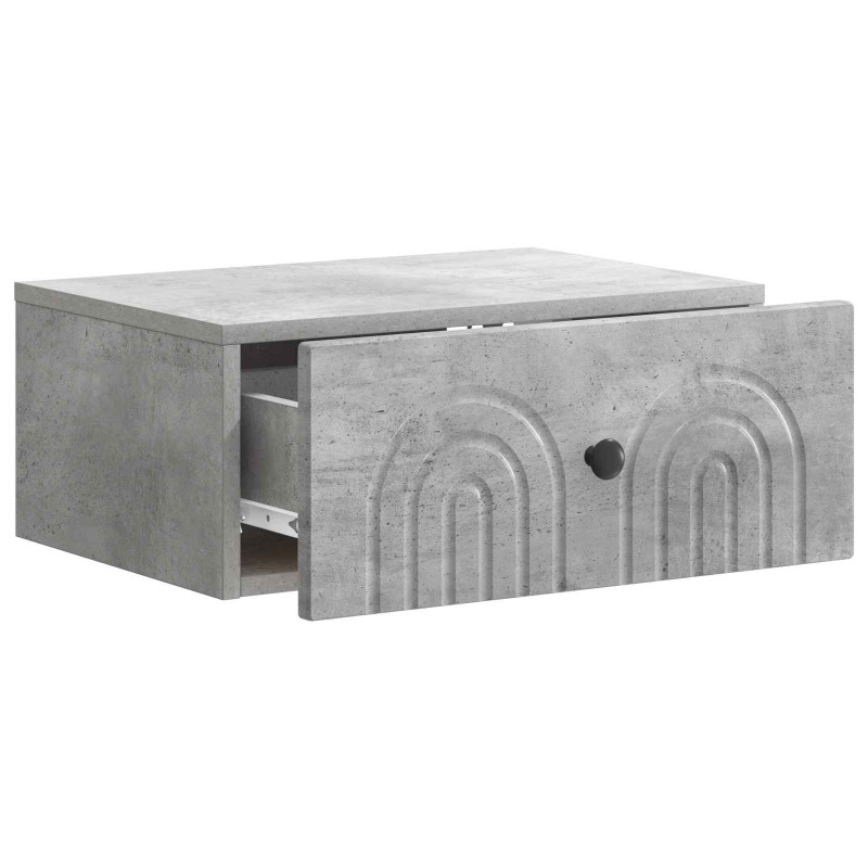 Wisząca Szafka Nocna 2 pcs Betonowy szary 49 x 34,5 x 20 cm