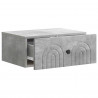 Wisząca Szafka Nocna 2 pcs Betonowy szary 49 x 34,5 x 20 cm