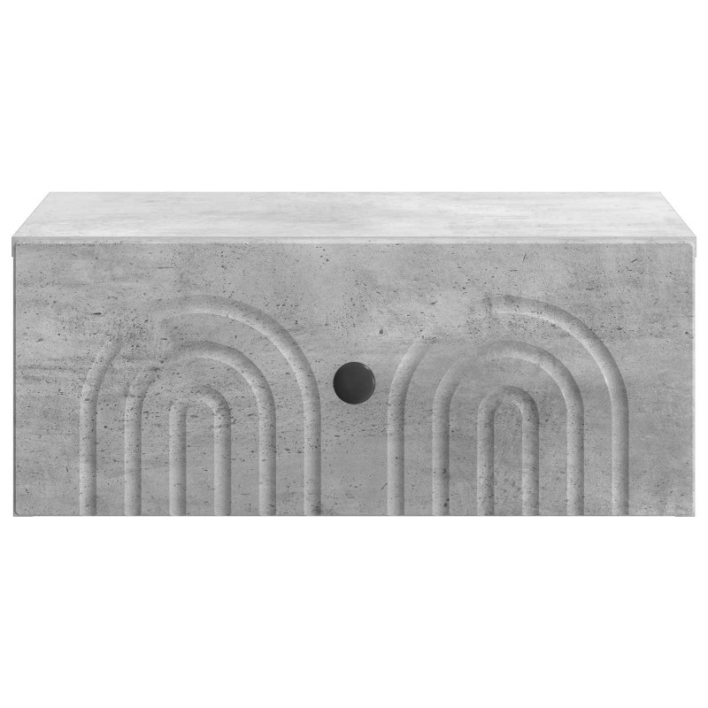 Wisząca Szafka Nocna 2 pcs Betonowy szary 49 x 34,5 x 20 cm