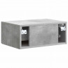 Wisząca Szafka Nocna 2 pcs Betonowy szary 49 x 34,5 x 20 cm