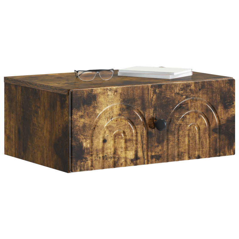 Wisząca Szafka Nocna 2 pcs Dąb wędzony 49 x 34,5 x 20 cm