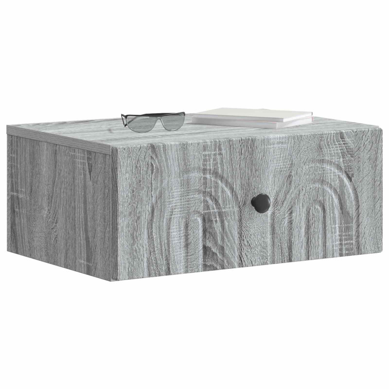 Wisząca Szafka Nocna 2 pcs Szary Sonoma 49 x 34,5 x 20 cm