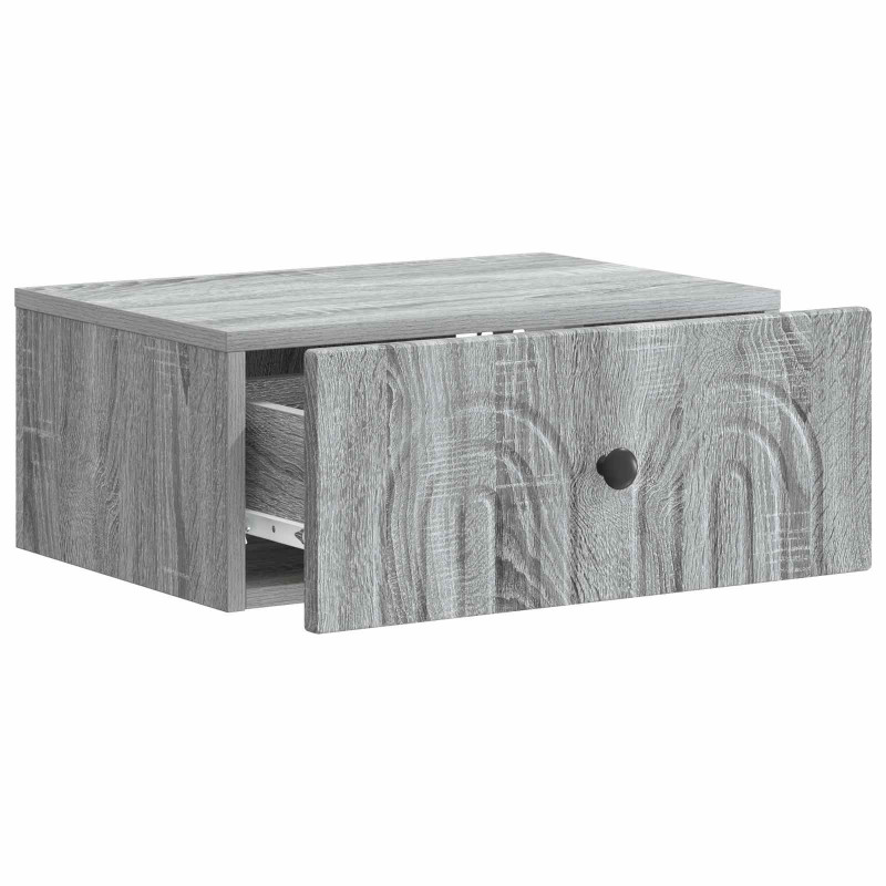 Wisząca Szafka Nocna 2 pcs Szary Sonoma 49 x 34,5 x 20 cm