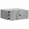Wisząca Szafka Nocna 2 pcs Szary Sonoma 49 x 34,5 x 20 cm