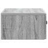 Wisząca Szafka Nocna 2 pcs Szary Sonoma 49 x 34,5 x 20 cm