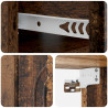 Wisząca Szafka Nocna 2 pcs Stare drewno 49 x 34,5 x 20 cm