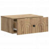 Wisząca Szafka Nocna 2 pcs Dąb artisan 49 x 34,5 x 20 cm