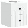 Wisząca Szafka Nocna z szufladą 2 pcs Biały 33 x 34,5 x 40 cm