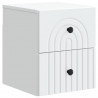 Wisząca Szafka Nocna z szufladą 2 pcs Biały 33 x 34,5 x 40 cm