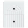 Wisząca Szafka Nocna z szufladą 2 pcs Biały 33 x 34,5 x 40 cm