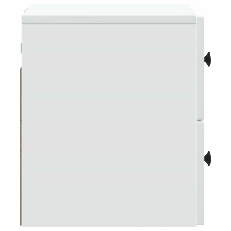 Wisząca Szafka Nocna z szufladą 2 pcs Biały 33 x 34,5 x 40 cm