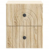Wisząca Szafka Nocna 2 pcs dąb Sonoma 33 x 34,5 x 40 cm