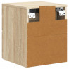 Wisząca Szafka Nocna 2 pcs dąb Sonoma 33 x 34,5 x 40 cm